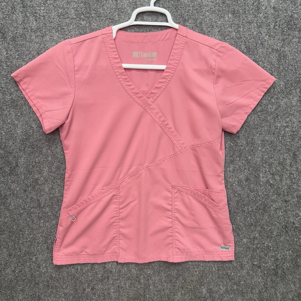 Grey's Anatomy by Barco pink Scrub Top Shirt Women's size Medium